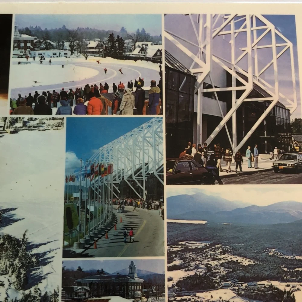 Lake Placid Olympics 1980 Placemat Vintage USA Lake Placid Olympics Souvenir